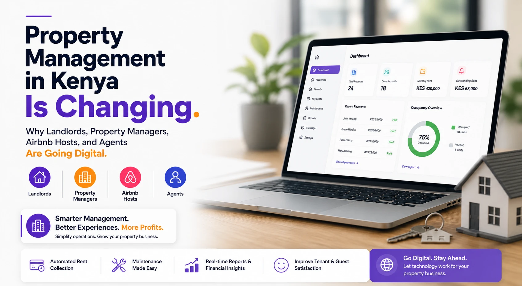 Property Management in Kenya Is Changing: Why Landlords, Property Managers, Airbnb Hosts, and Agents Are Going Digital